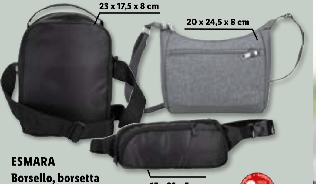 Borsello, borsetta o marsupio antifurto Esmara - Offerta nel negozio Lidl