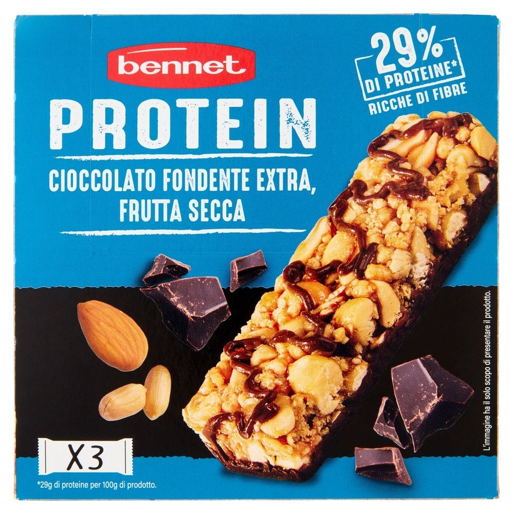 Barrette Protein Bennet conf. da 3, tipi vari, g 99 in offerta da Bennet