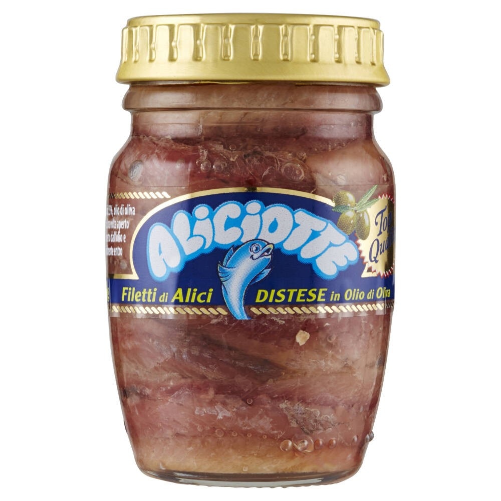 Filetti di alici distese in olio di oliva 90 g in offerta da Iper La grande i