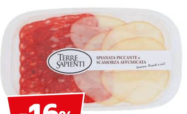 Terre Sapienti Spianata Piccante Scamorza Affumicata Affettati 120 g in offerta da Dpiù