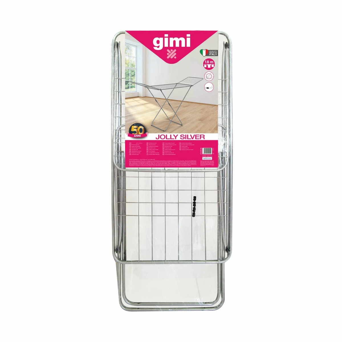 Stendibiancheria Gimi Jolly Silver 18mt in offerta da Carrefour