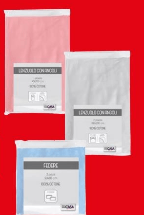 Linea Letto Tinta Unita Pricasà lenzuolo con angoli 1 pz in offerta da Bennet