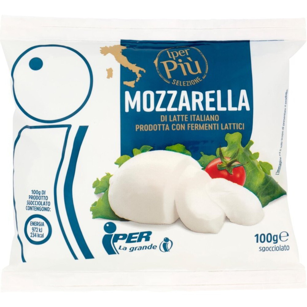 Mozzarella 100 g x3 in offerta da Iper La grande i