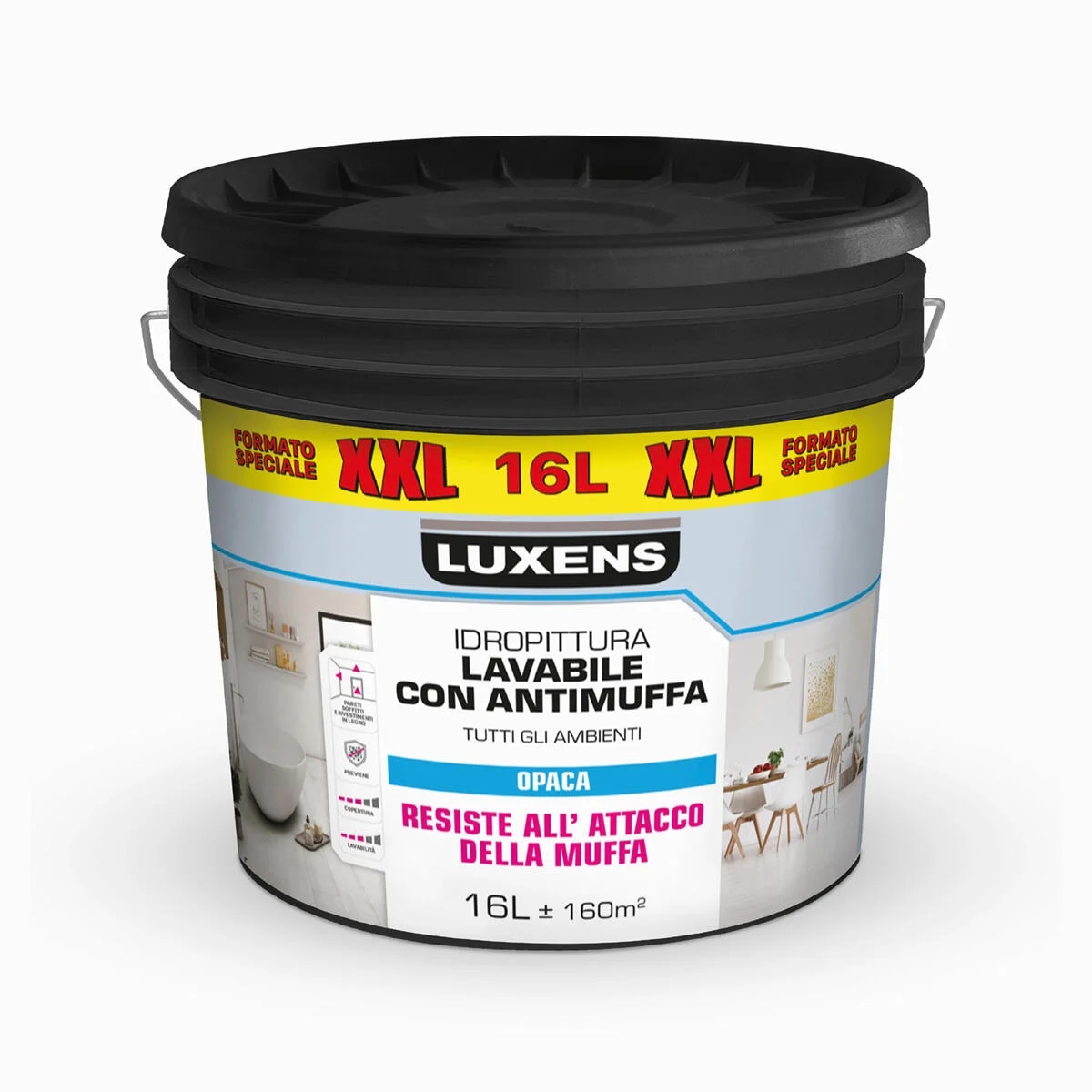 Idropittura lavabile antimuffa 16 L Luxens in offerta da Leroy Merlin