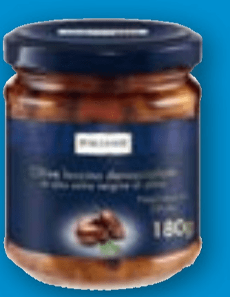 Olive Leccino denocciolate 120 g (sgocc.) confezione Italiamo - Offerta nel negozio Lidl