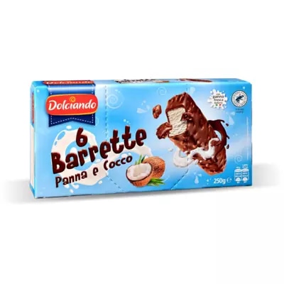 Deliciando barrette panna e mou/panna e cocco 6 pz / 250 g in offerta da Eurospin