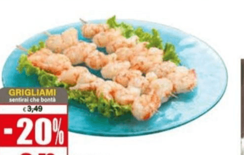 Spiedino di gambero argentino in offerta da Il Gigante