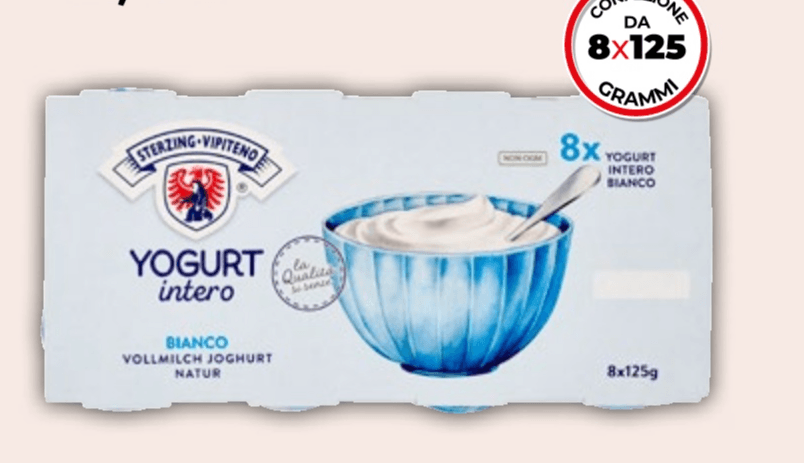 Yogurt Intero Bianco Sterzing Vipiteno 1 kg - Offerta nel negozio Bennet