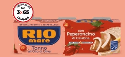 Tonno all'olio di oliva con limone e pepe nero Rio Mare g 195 in offerta da Bennet
