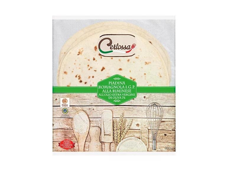 Piadina Romagnola IGP 300 g confezione CERTOSSA - Offerta nel negozio Lidl