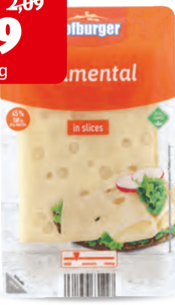 Emmental 250 g HOFBURGER in offerta da ALDI