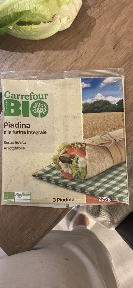 Piadina Integrale Bio 225 g Carrefour Bio in offerta da Carrefour