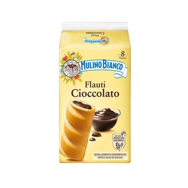 Flauti al Latte, al Cioccolato 8 pz Mulino Bianco - Offerta nel negozio Penny
