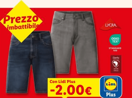 Esmara Men Bermuda in jeans da uomo in offerta da Lidl