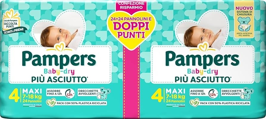 Pannolini Baby Dry Pampers pacco doppio - Offerta nel negozio Bennet
