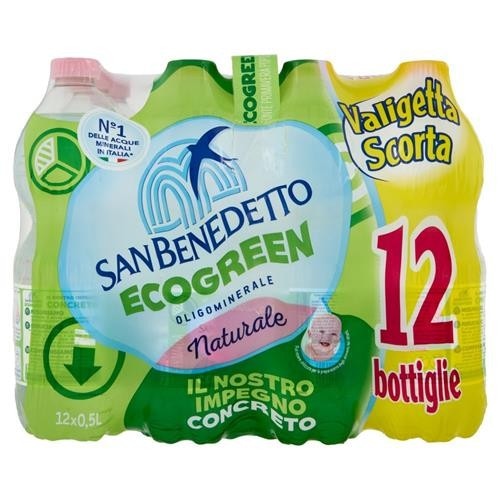 Acqua naturale Ecogreen San Benedetto 12 L in offerta da Bennet