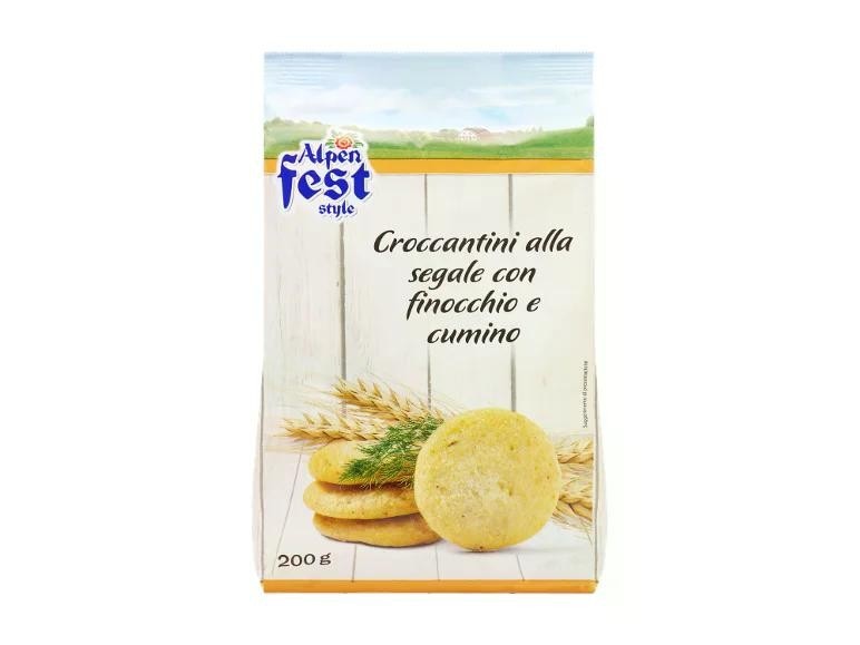 Alpenfest Croccantini alla segale con finocchio e cumino 200 g in offerta da Lidl