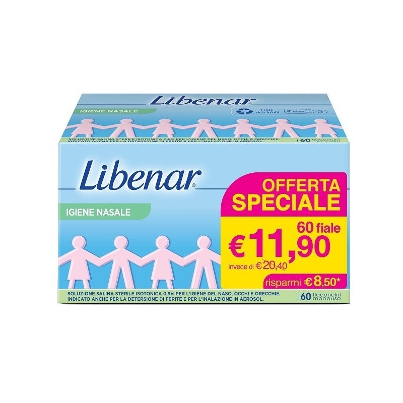 Libenar isotonico 50 fiale in offerta da Bennet