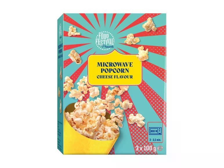 Popcorn per microonde 3x 100 g FOOD FESTIVAL - Offerta nel negozio Lidl