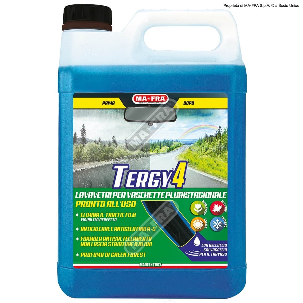 Liquido Lavavetro Pluristagionale Tergy4 Mafra 4,5 L in offerta da Bennet