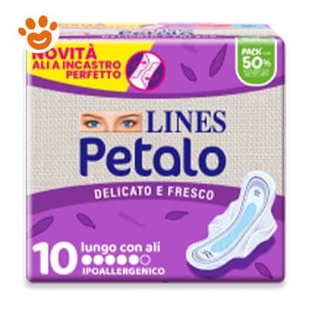 Lines Petalo Assorbenti Ultra Lungo con Ali 10 pezzi in offerta da Bennet
