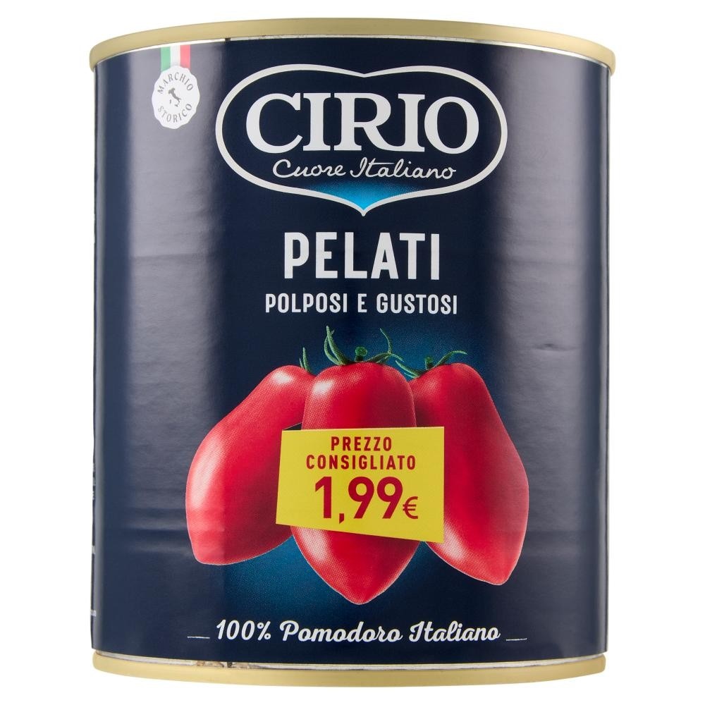 Pelati Cirio 800 g sgocc. 500 g in offerta da Panorama