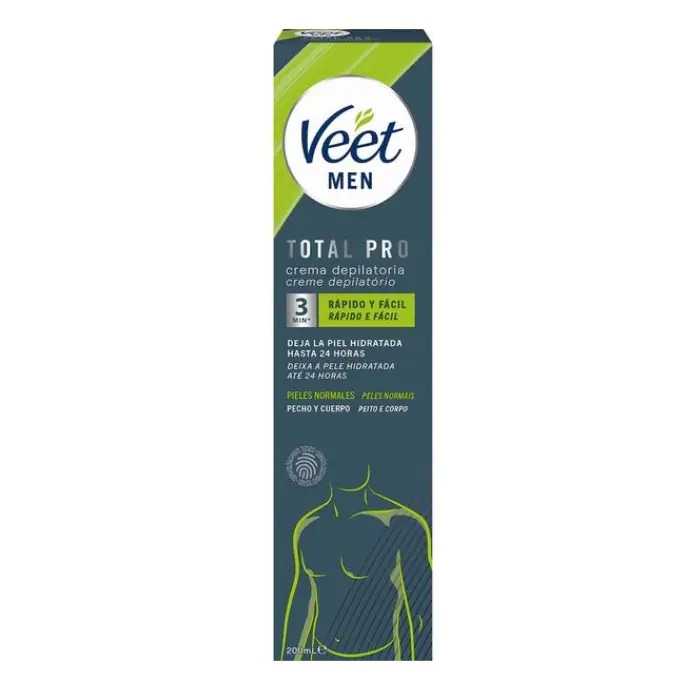 Veet Men Total Pro crema depilatoria 200 ml in offerta da Acqua & Sapone