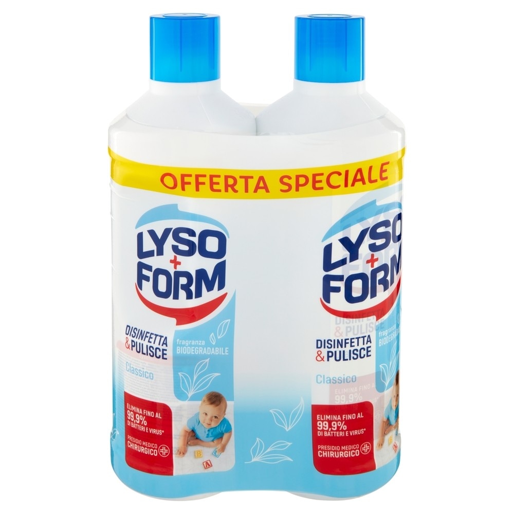 Lysoform pavimenti classico 2x1100 ml in offerta da Il Gigante