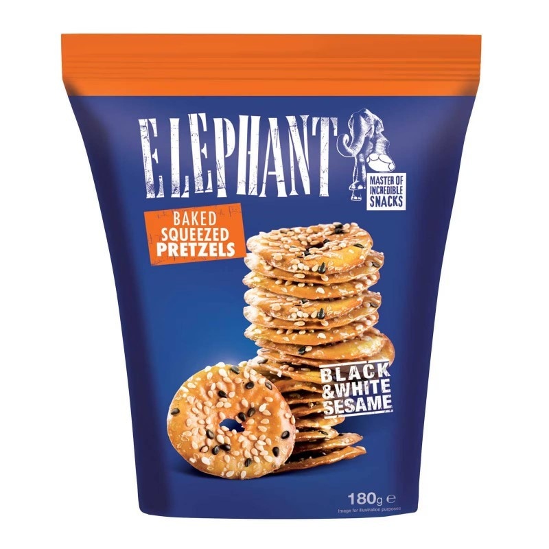 Elephant pretzels al sale marino o con sesamo 180 g in offerta da Iper La grande i