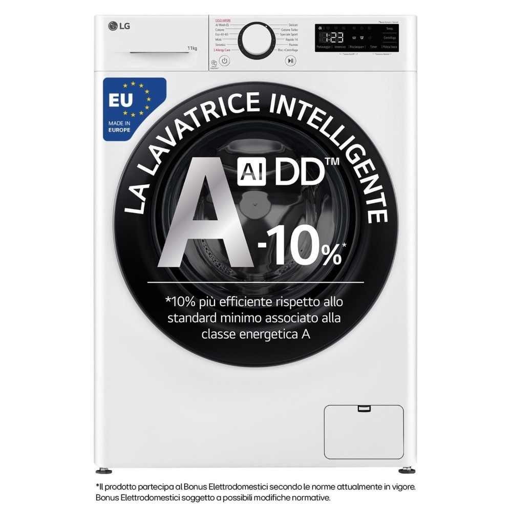 Lavatrice 11 kg Next AI DD™ Serie R3 11 kg LG in offerta da Trony