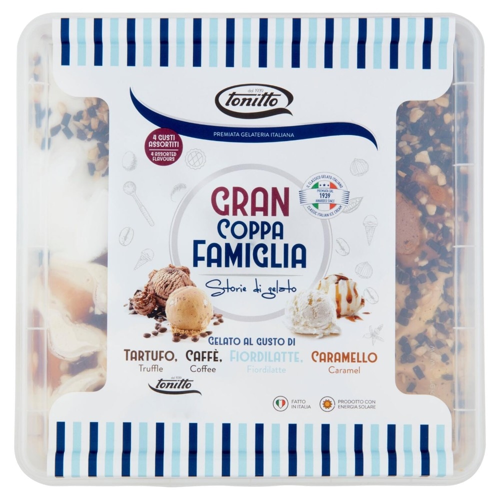 Vaschetta Gelato Tonitto 1000 g in offerta da Il Gigante