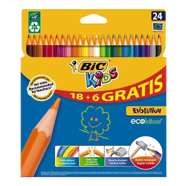 Matite Kids Evolution 24 pezzi BIC in offerta da Iper La grande i