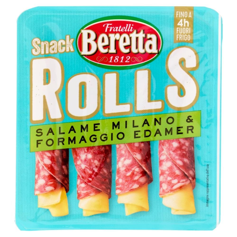 Snack Rolls Beretta Salame Milano e Edamer 60 g in offerta da Carrefour