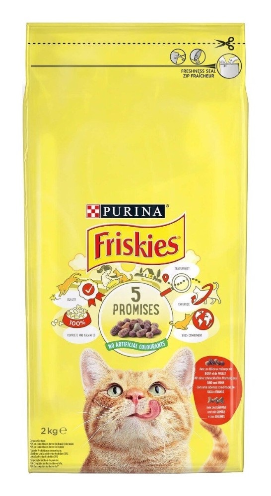 Cibo secco per gatti 2 kg Friskies in offerta da Bennet