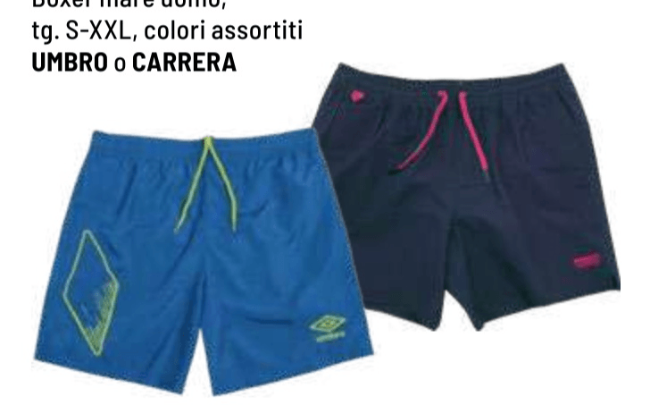 Boxer mare uomo tg. S-XXL UMBRO o CARRERA - Offerta nel negozio Iper La grande i
