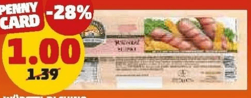 Würstel di Suino 250 g in offerta da Penny