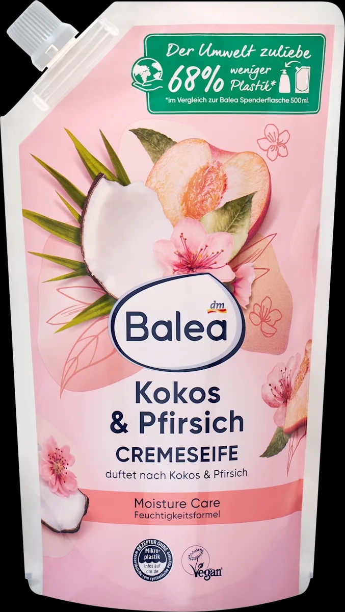 Balea Ricarica sapone liquido cocco e pesca 500 ml - Offerta nel negozio Dm