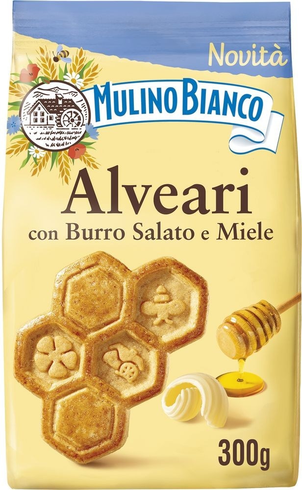 Biscotti Alveari con burro salato e miele 300 g Mulino Bianco in offerta da Bennet