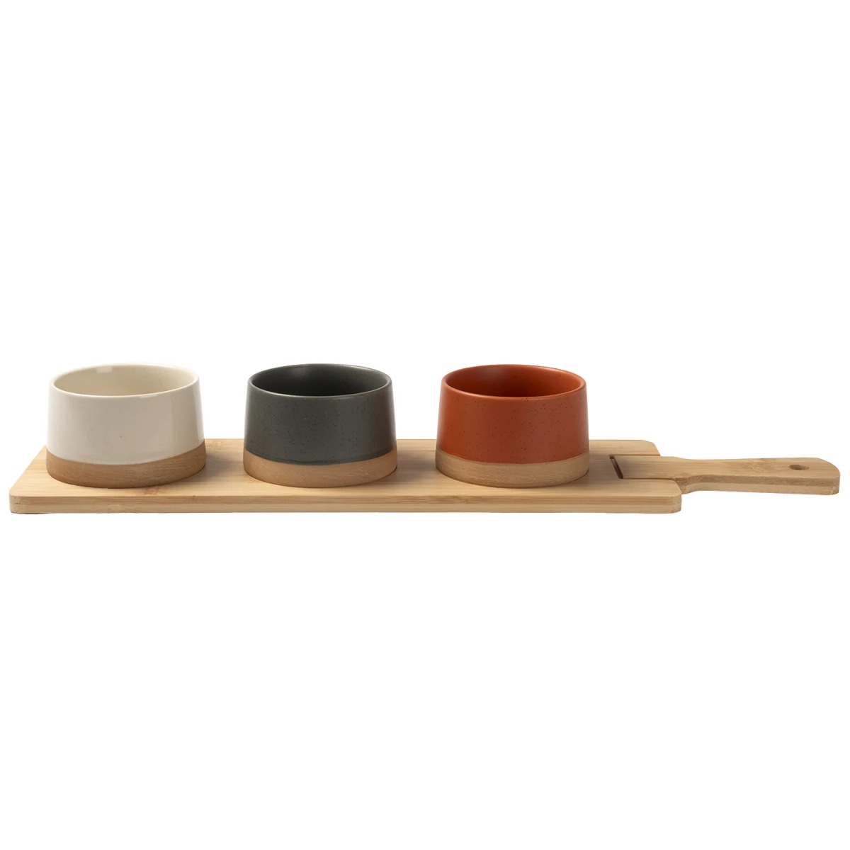 Set 3 antipastiere con base in legno Bamboo - Offerta nel negozio Happy Casa