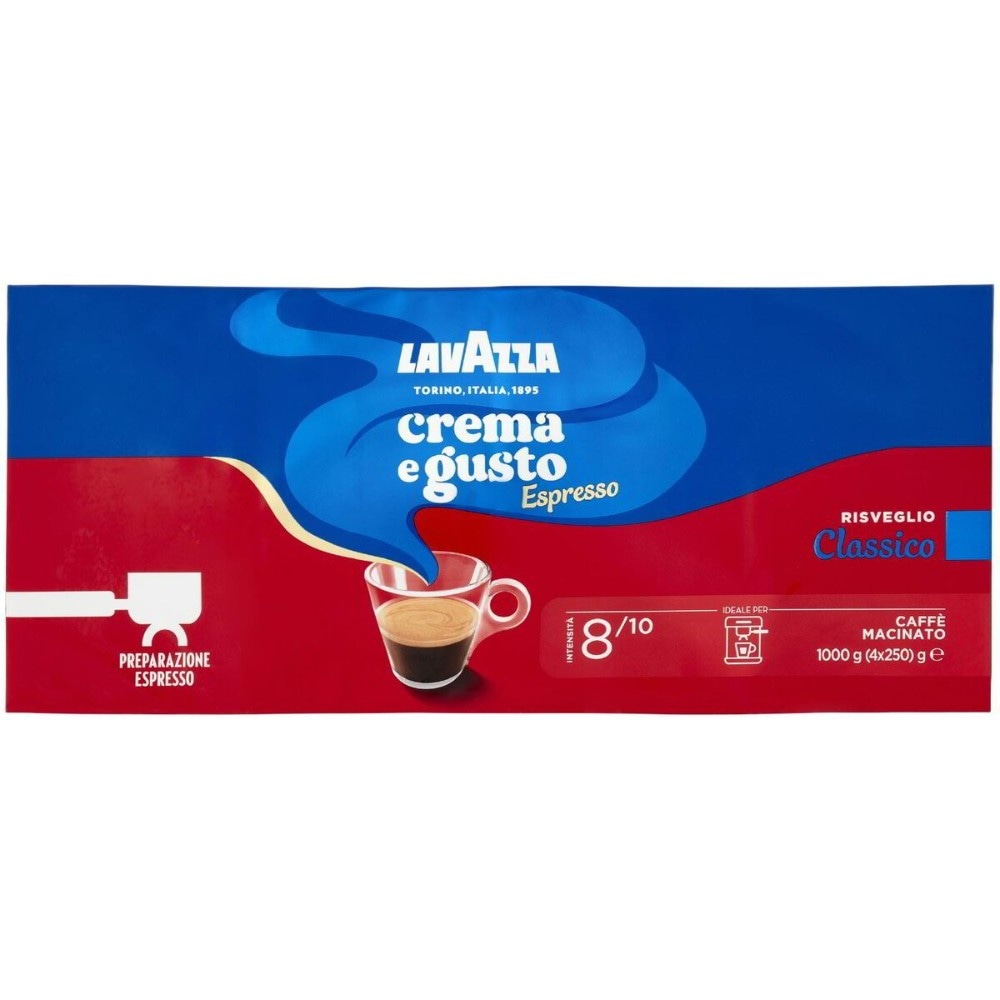 Caffè Crema e Gusto Espresso Classico Lavazza 4x250 g in offerta da Il Gigante