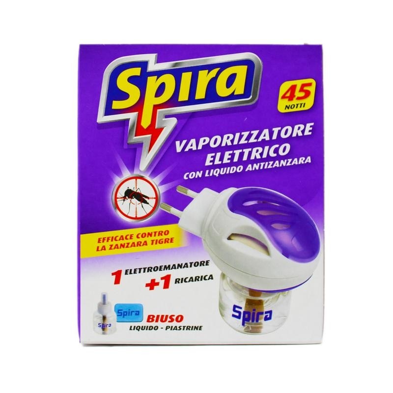 Spira Insetticida Vaporizzatore Elettrico Biuso + Ricarica Liquida 45 NOTTI in offerta da Maury's