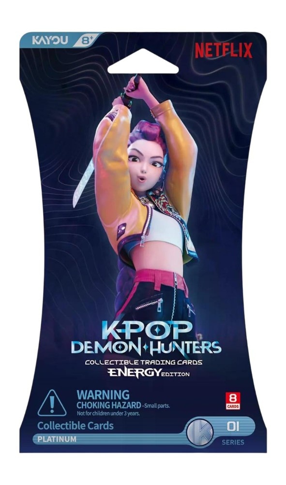 K-Pop Demon Hunters Bustina Trading Cards Energy 8 in offerta da Carrefour