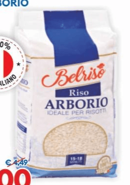 Belriso riso Arborio 2 kg in offerta da MD