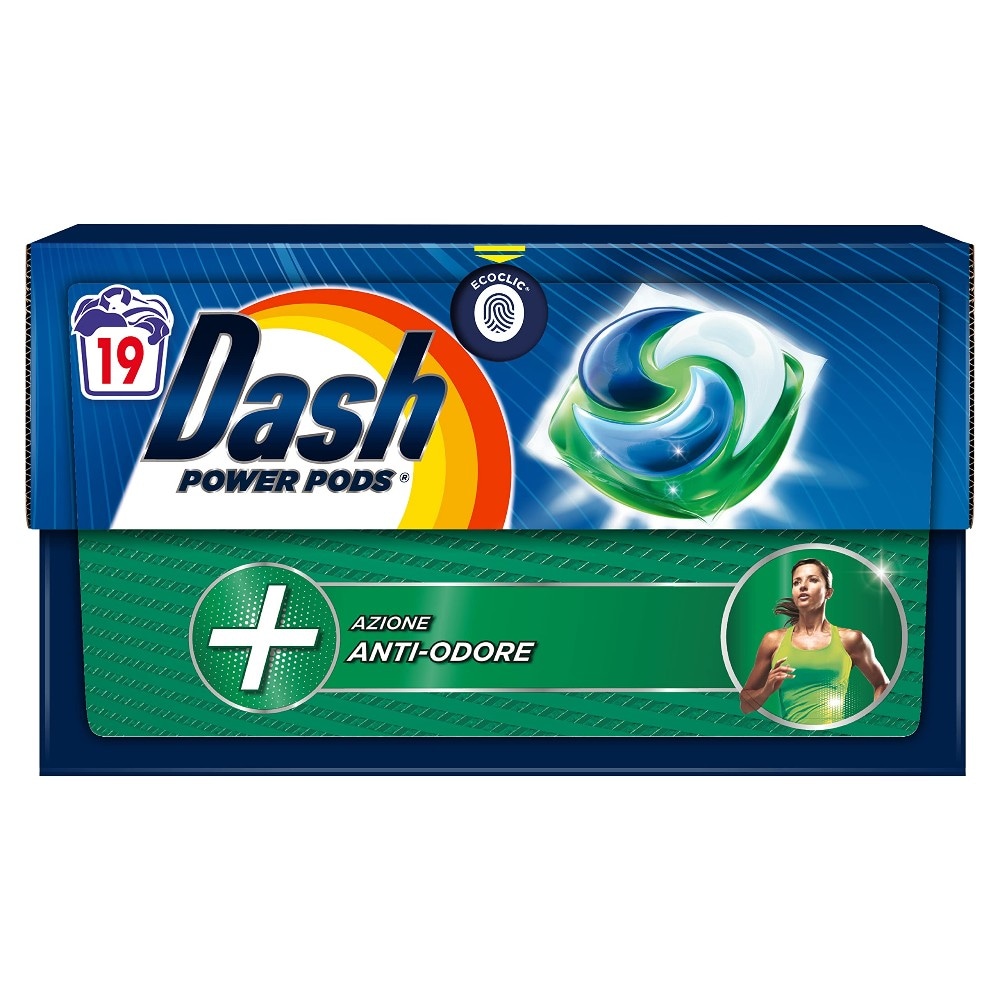 Liquido lavatrice Dash pods power 19 lavaggi in offerta da Maury's