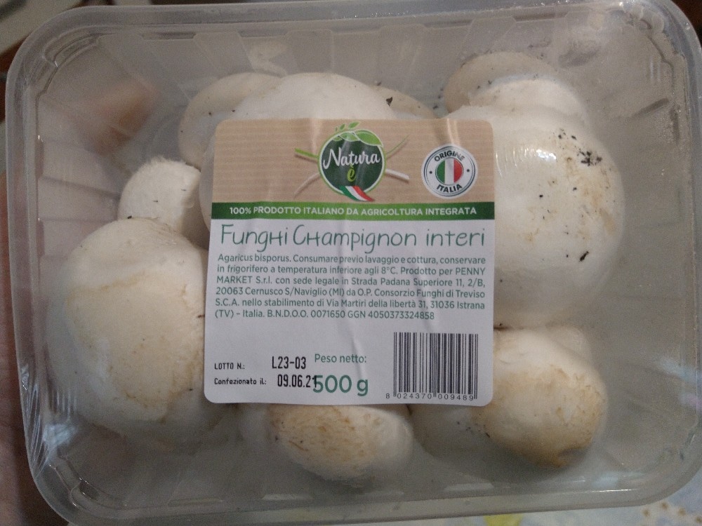 Funghi Champignon 500 g Natura è - Offerta nel negozio Penny