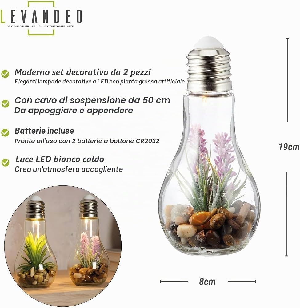 Lampadina LED in vetro con piantina - Offerta nel negozio Penny