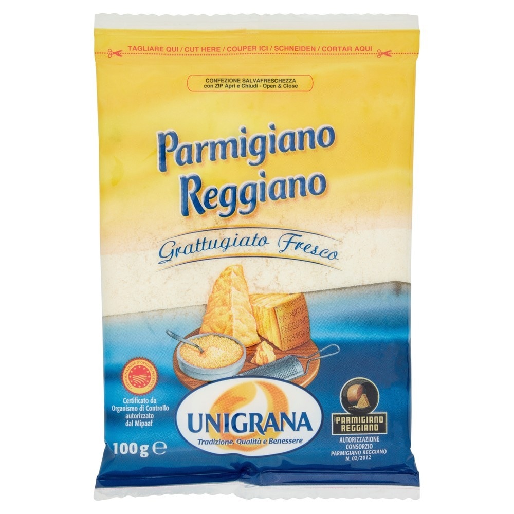 Parmigiano Reggiano Grattugiato Unigrana 100 g - Offerta nel negozio Bennet