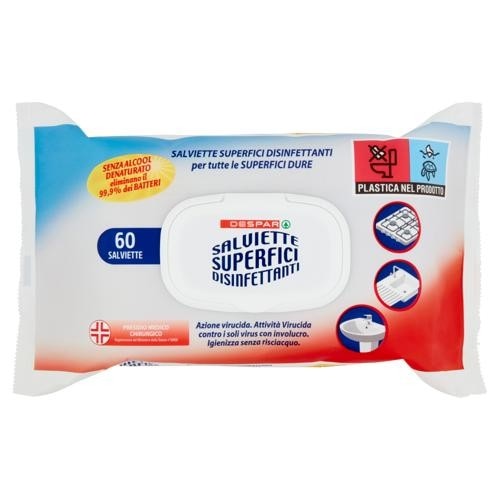 Salviette superfici disinfettanti 60 salviette in offerta da DeSpar