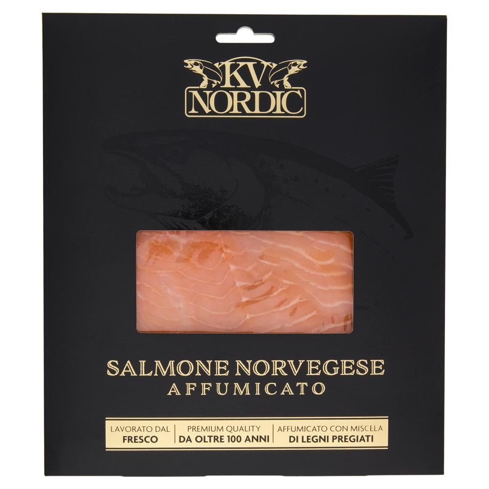 Salmone norvegese affumicato g 100 KV Nordic in offerta da Panorama