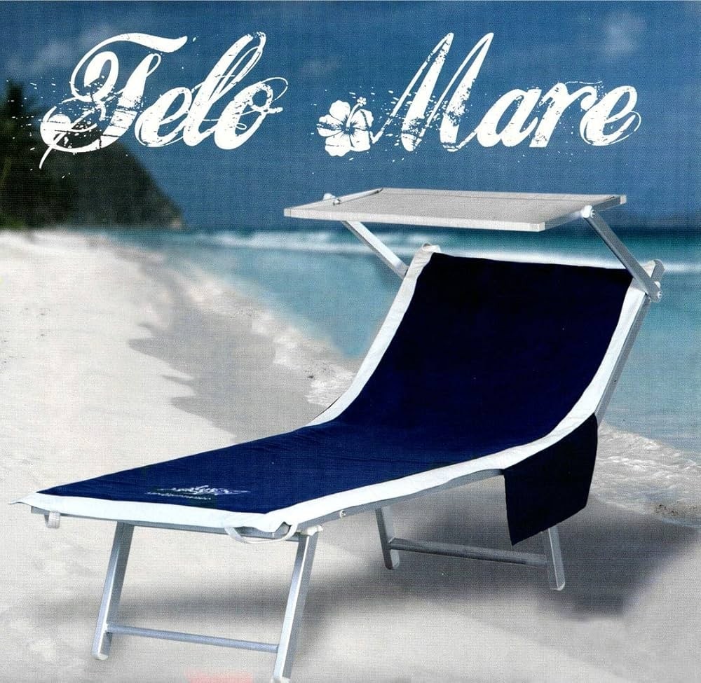 Telo mare lettino con tasche laterali cm 70x190 - Offerta nel negozio Bennet